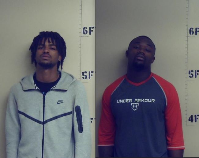 Booking photos of Kamarrion Ferguson and Michael Hourel